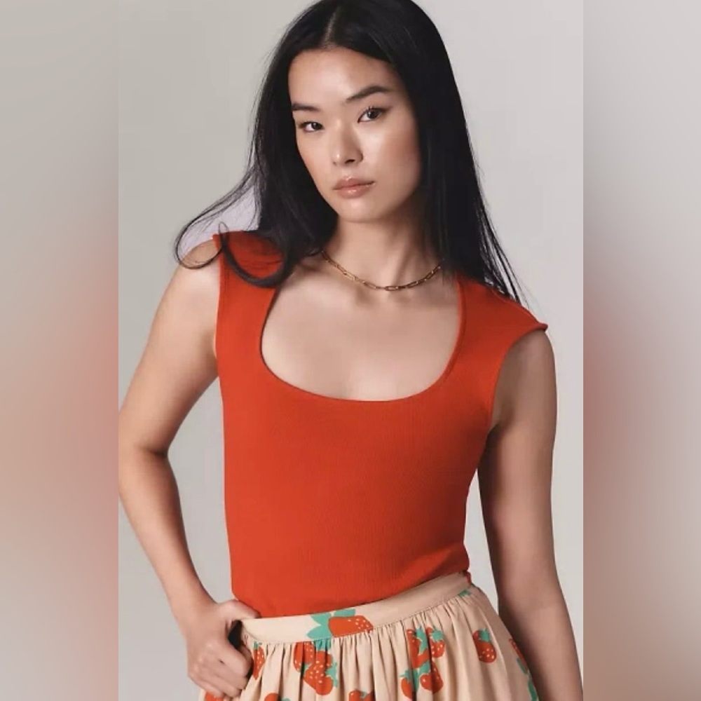 anthropologie maeve square neck tank